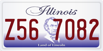 IL license plate Z567082