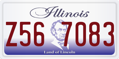IL license plate Z567083
