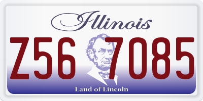IL license plate Z567085
