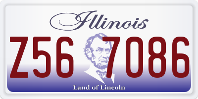 IL license plate Z567086