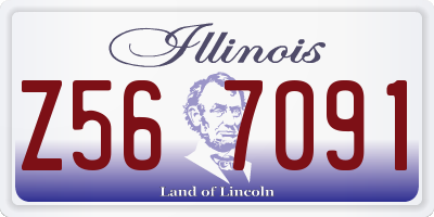 IL license plate Z567091