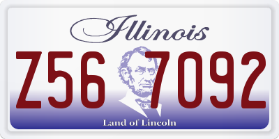 IL license plate Z567092