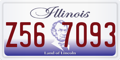 IL license plate Z567093