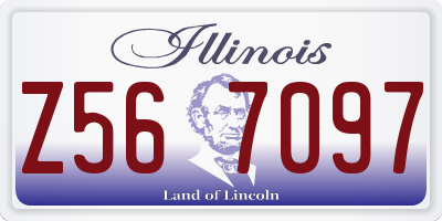 IL license plate Z567097