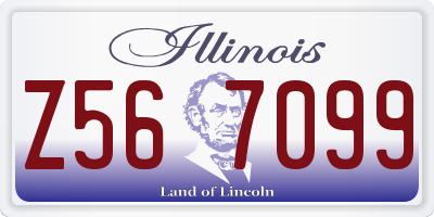 IL license plate Z567099