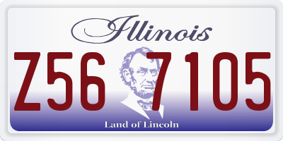 IL license plate Z567105