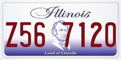IL license plate Z567120