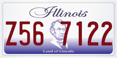 IL license plate Z567122