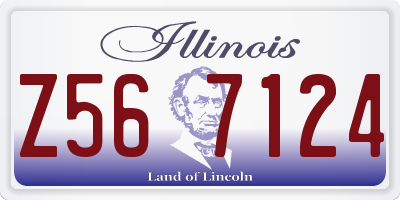 IL license plate Z567124