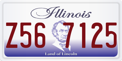 IL license plate Z567125