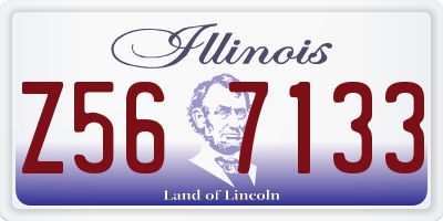 IL license plate Z567133