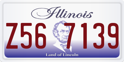 IL license plate Z567139