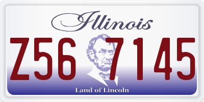 IL license plate Z567145