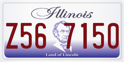IL license plate Z567150