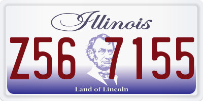 IL license plate Z567155