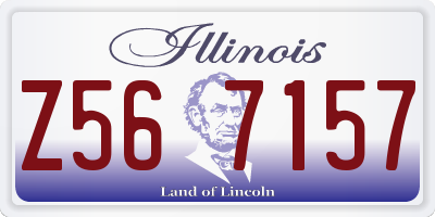 IL license plate Z567157