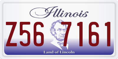 IL license plate Z567161