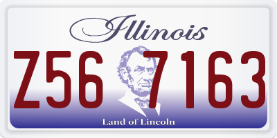 IL license plate Z567163