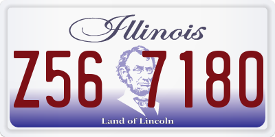 IL license plate Z567180