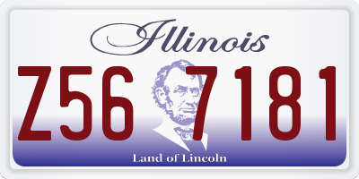 IL license plate Z567181
