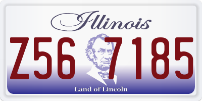 IL license plate Z567185