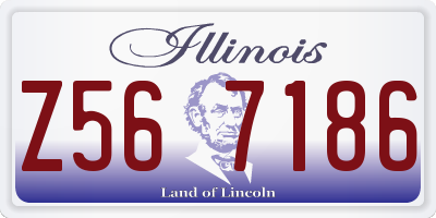 IL license plate Z567186