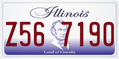 IL license plate Z567190