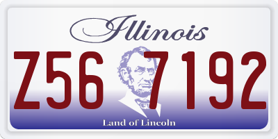 IL license plate Z567192