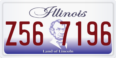 IL license plate Z567196