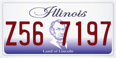 IL license plate Z567197