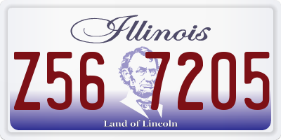 IL license plate Z567205