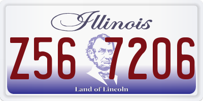 IL license plate Z567206