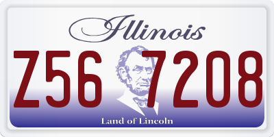 IL license plate Z567208