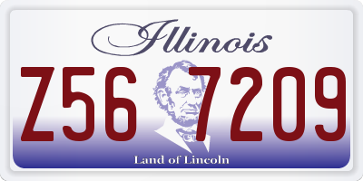 IL license plate Z567209