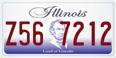 IL license plate Z567212