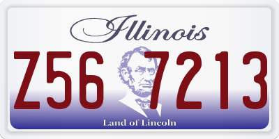 IL license plate Z567213
