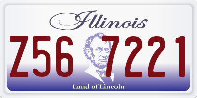 IL license plate Z567221