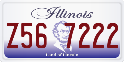 IL license plate Z567222