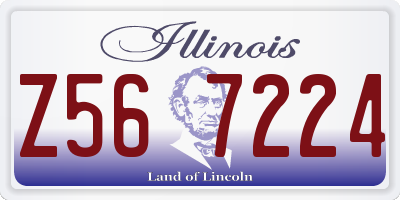 IL license plate Z567224