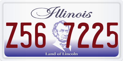 IL license plate Z567225
