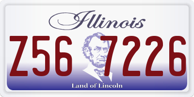 IL license plate Z567226