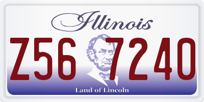 IL license plate Z567240