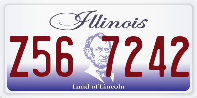 IL license plate Z567242