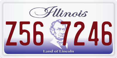IL license plate Z567246