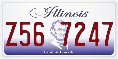 IL license plate Z567247