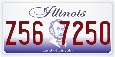 IL license plate Z567250