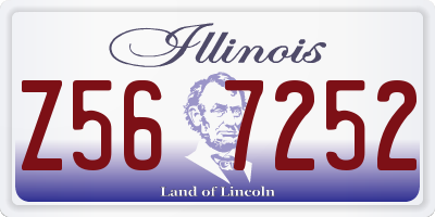 IL license plate Z567252
