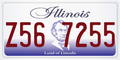 IL license plate Z567255