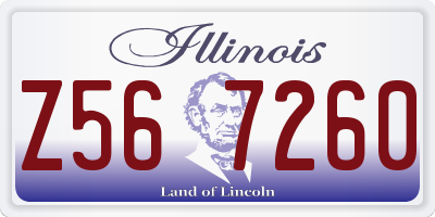 IL license plate Z567260