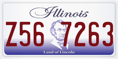 IL license plate Z567263